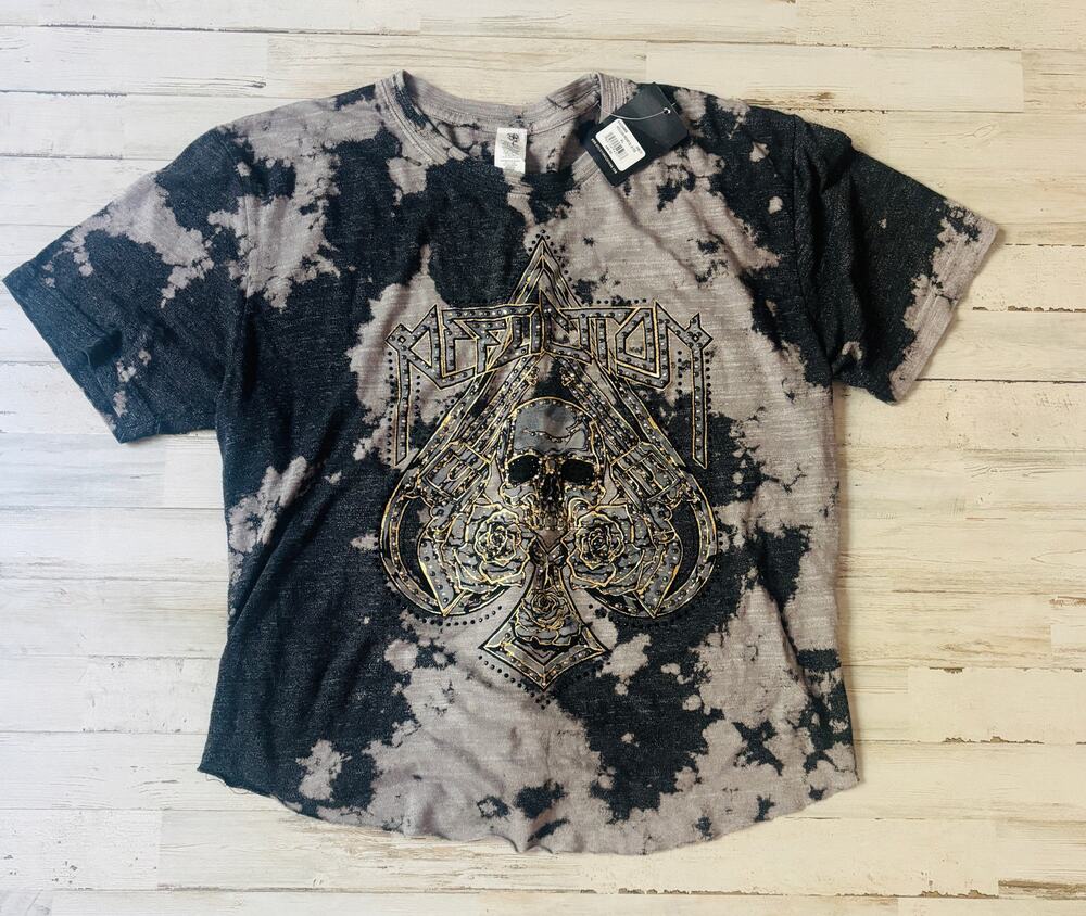 Affliction Live Fast Hollow Point Tee tshirt Women's sz XL NWT